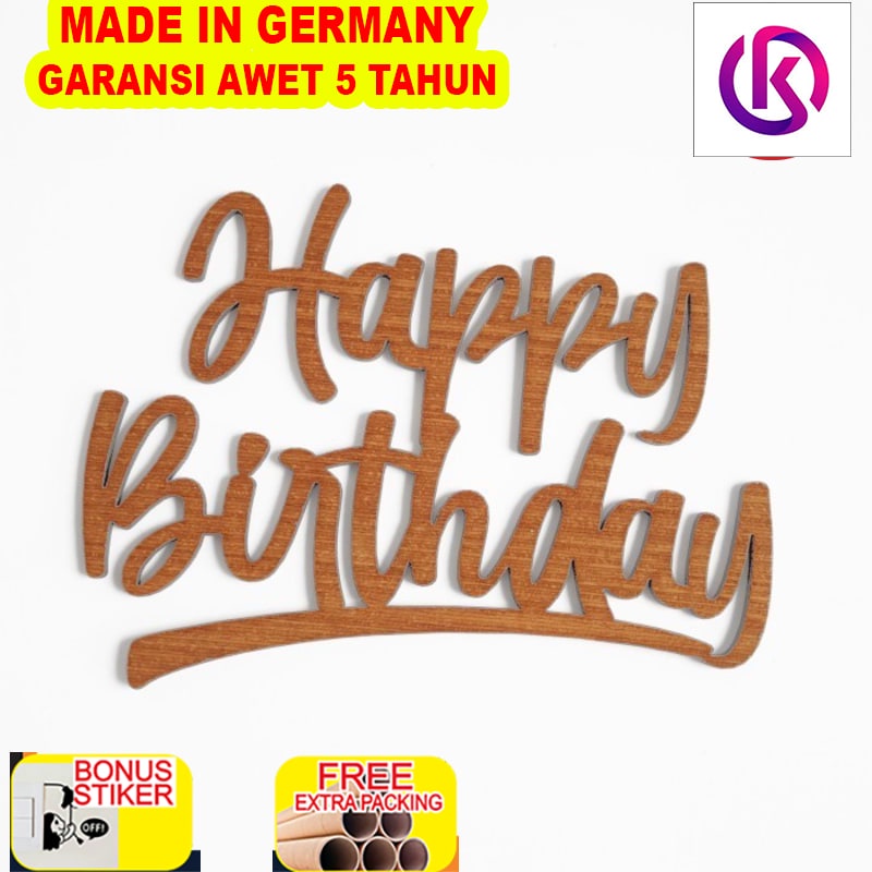 

Murah Tag Kayu - HAPPY BIRTHDAY - HBD01 MINI - Hiasan Kue / Cup Cake / Kado