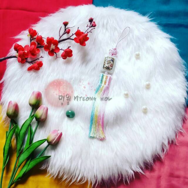 Golden Cranes - Norigae Aksesoris Hanbok Korea