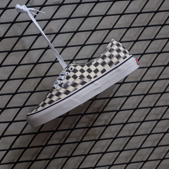 Vans Authentic Checkerboard Blur Black White