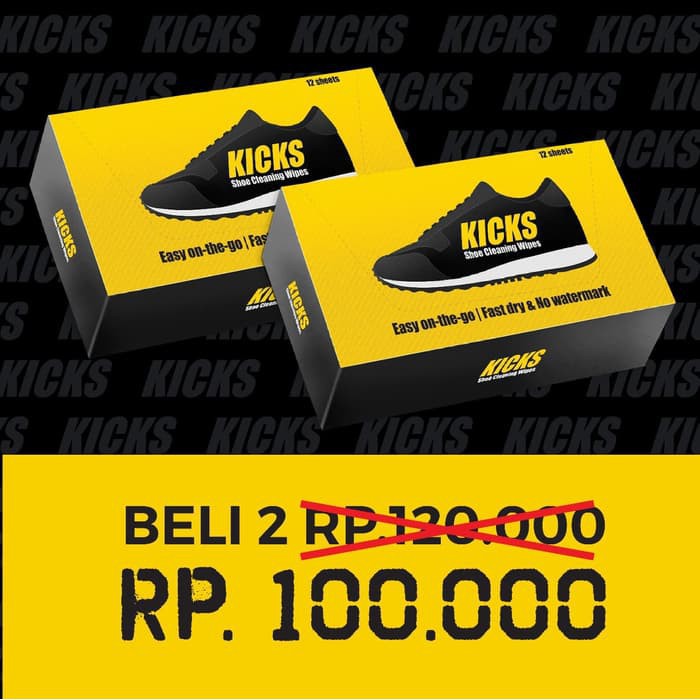 Tissue Kicks/Kicks Wipes/Pembersih Sepatu/Tissu Sepatu/Kickswipes