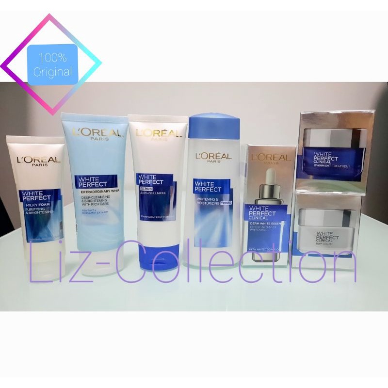 ❤ LIZ ❤ LOREAL WHITE PERFECT CLINICAL DAY / OVERNIGHT CREAM / SCRUB / TONER
