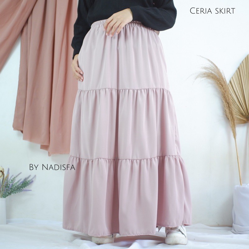 CERIA SKIRT UMPAK POLOS