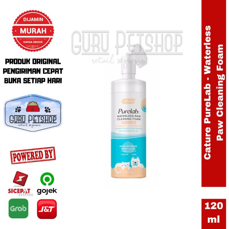 Cature Pembersih Kaki Purelab Paw Cleaning Foam 150ml For Dogs &amp; Cats