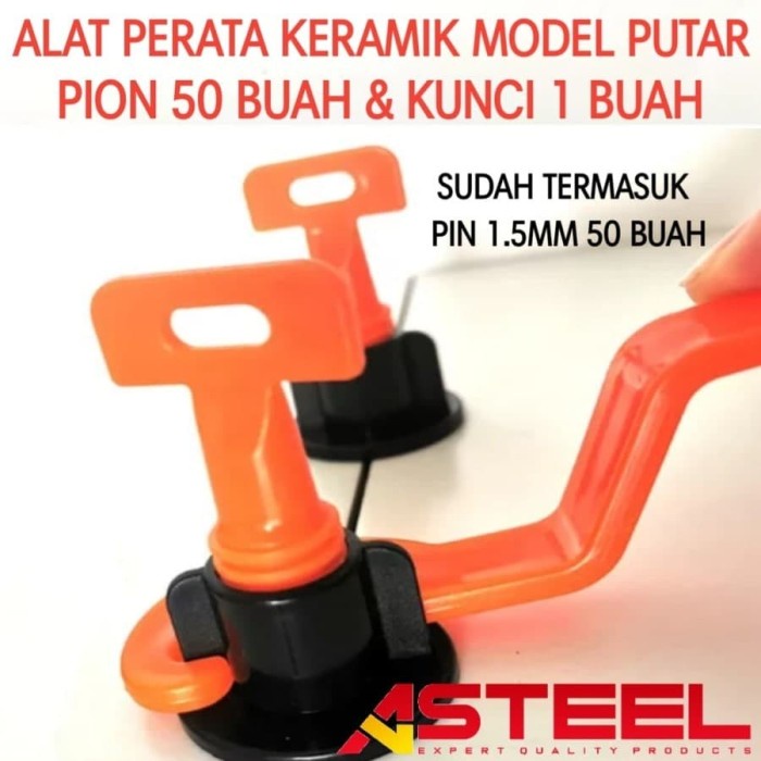 50buah / set Reusable Tile leveling system alat perata keramik model