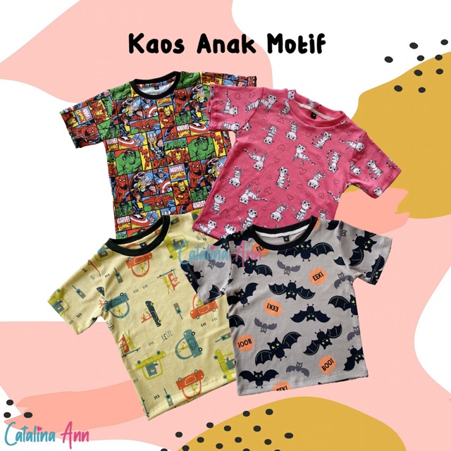 Kaos Anak Motif