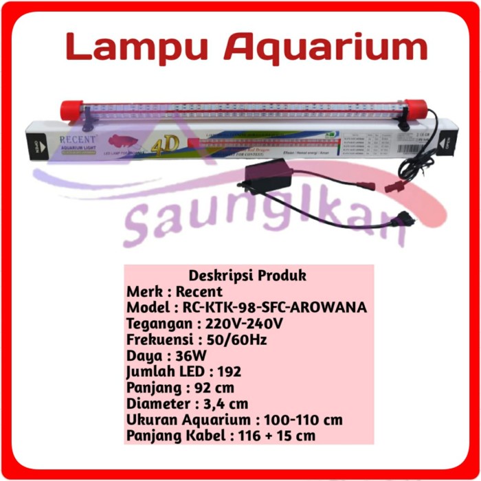 Lampu Led TANNING ARWANA 4 D KONTES QUALITY RECENT KTK 98 SFC 4 Baris