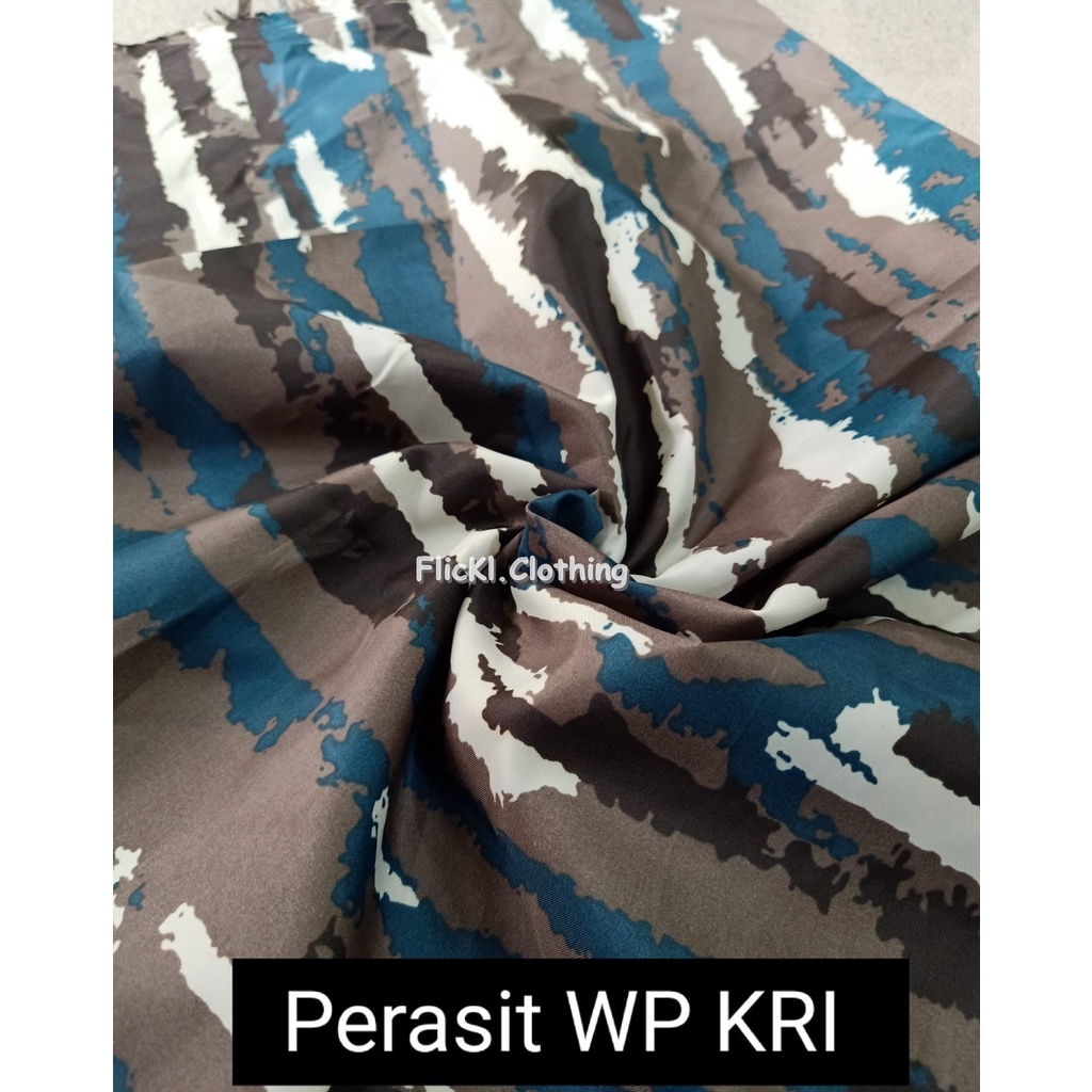 Bahan Kain WP Loreng Camo Parasit Parasut Waterproof Anti Air WP Camo