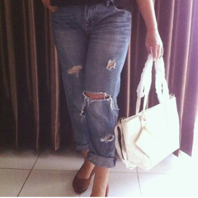 Boyfriend ripped jeans Levis (original)