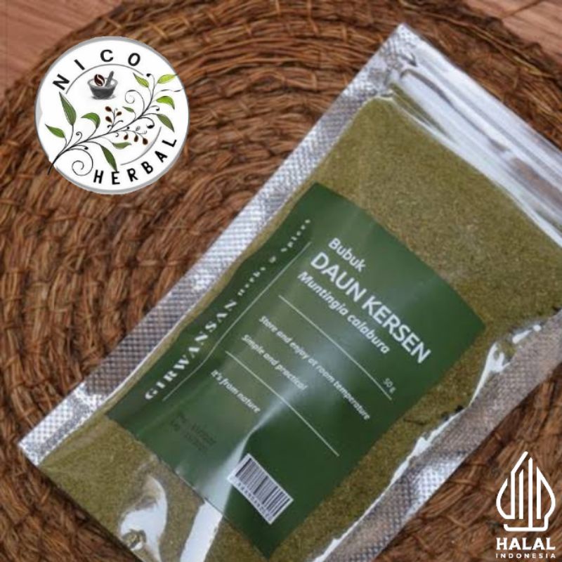 

Bubuk daun kersen kering super 500gr