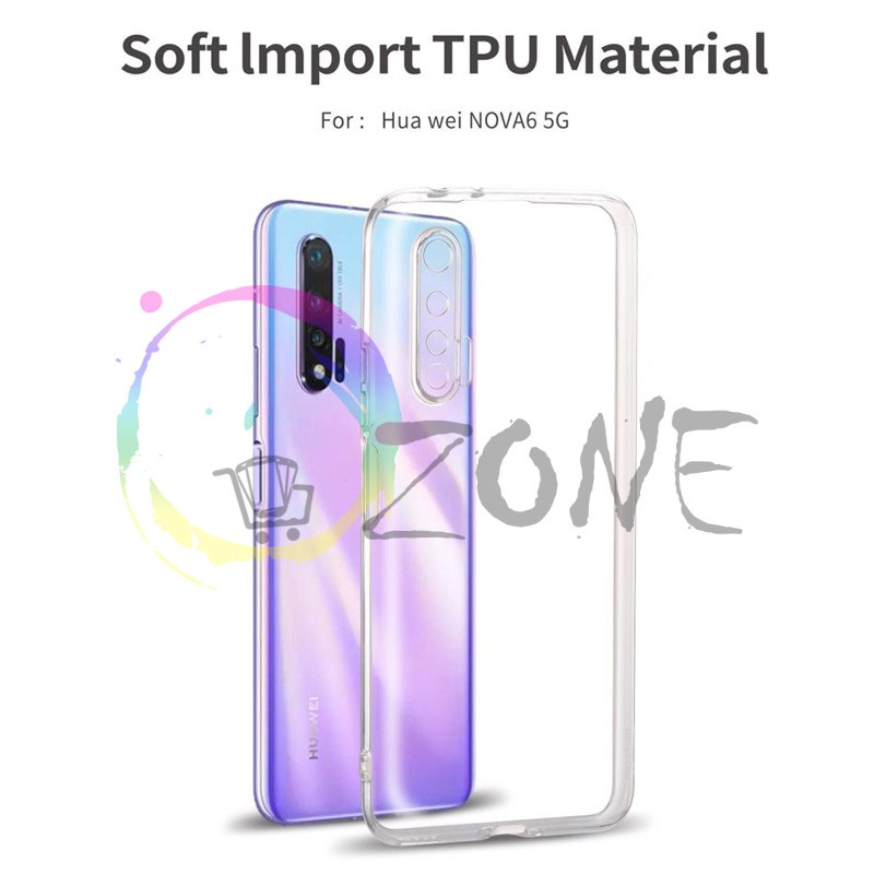 SOFTCASE TRANSPARAN HUAWEI NOVA 6 PREMIUM CLEAR SOFT CASE