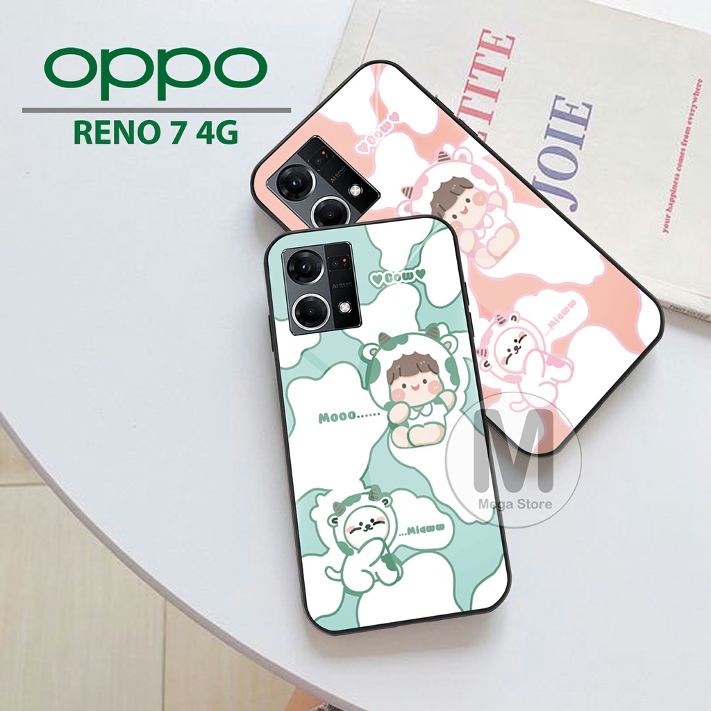 OPPO RENO 7 4G [ MG-168 ] Softcase Kaca OPPO RENO 7 4G Case Hp OPPO RENO 7 4G Casing Hp OPPO RENO 7 