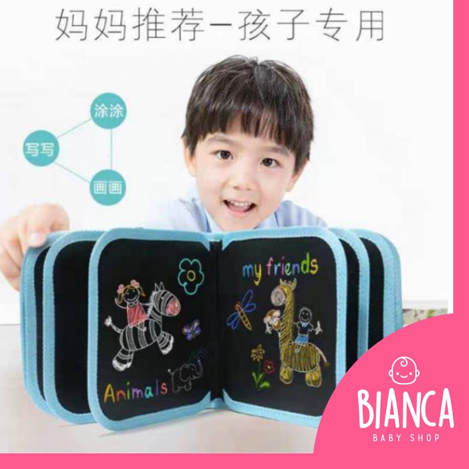 

[KODE PRODUK MJHBH6298] BIANCA - (TANPA BOX) Doodle Book 1KG 3PC / Papan Tulis Reuseable / Papan Tulis Edukasi