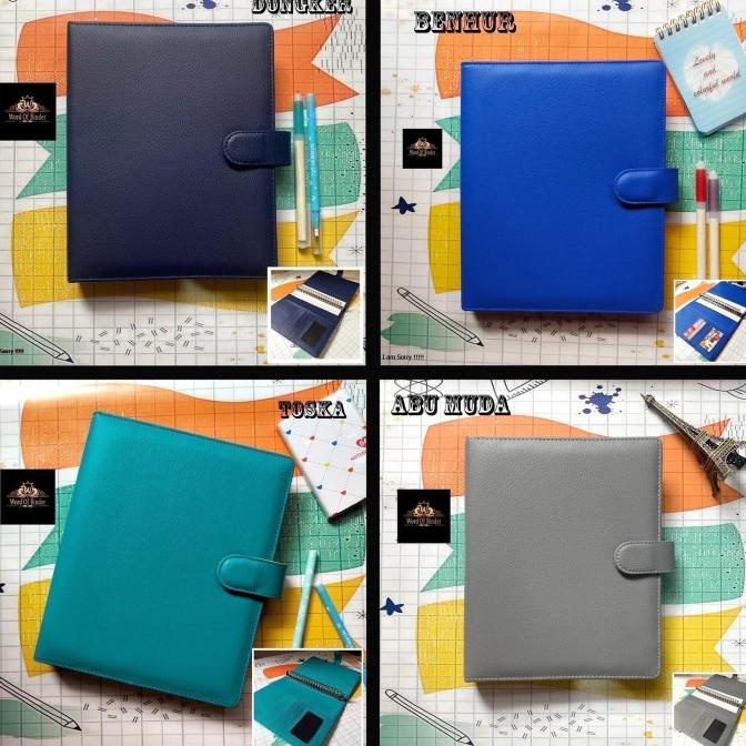 

(((BISA COD))) BINDER POLOS KULIT A5 (20RING) DAN B5 (26RING) PROMOKode 1190