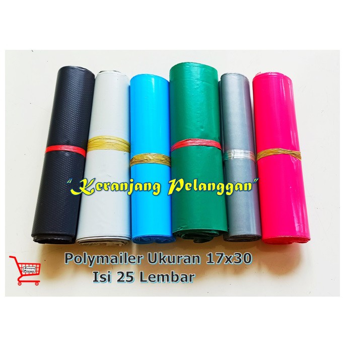 

Plastik amplop polymailer 17x30 isi 25 pcs packing olshop