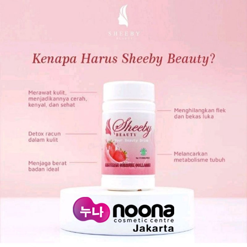 SHEEBY MINUMAN SERBUK DENGAN KOLAGEN RASA STROBERI 50 G