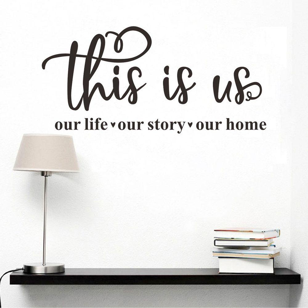 Ornamen Desain SUYO This Is Us Our Life Our Untuk Dekorasi Ruang Tamu / Kamar Tidur