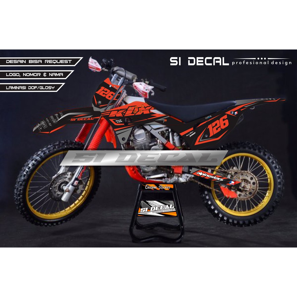 decal klx gordon crome hologram custom