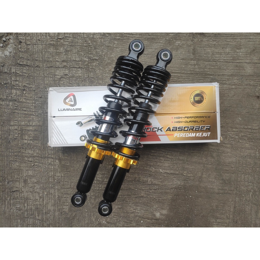 Shockbreaker Belakang Luminaire LM 007 340mm 34cm Hitam Asli Ori Original Shock Sok Breaker