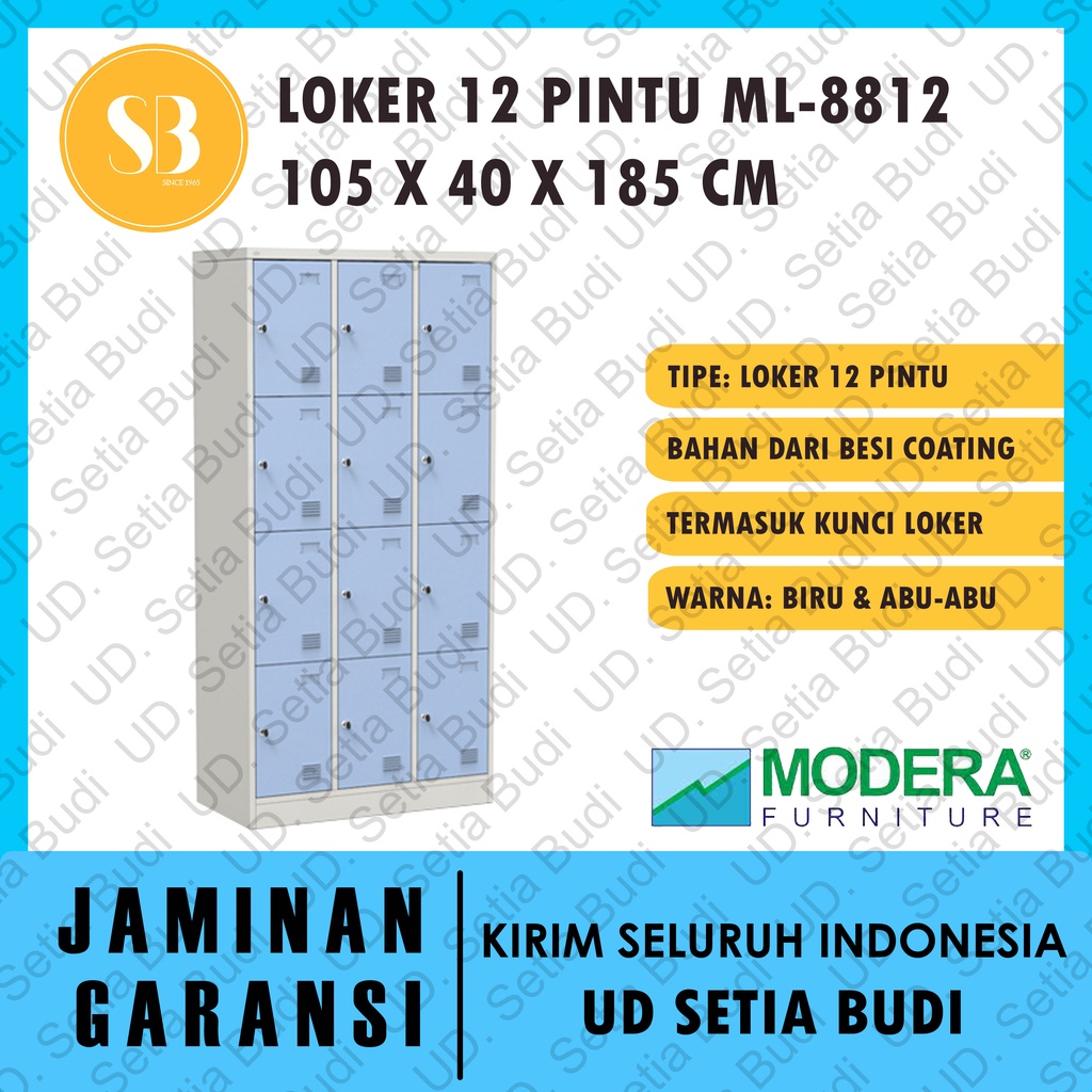 12 Pintu Loker ML 8812 (CC-C12T) Modera MX-Class