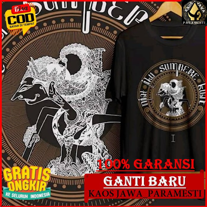 Jual Paramesti Baju Kaos Wayang Aksara Jawa Pria Distro Keren Original