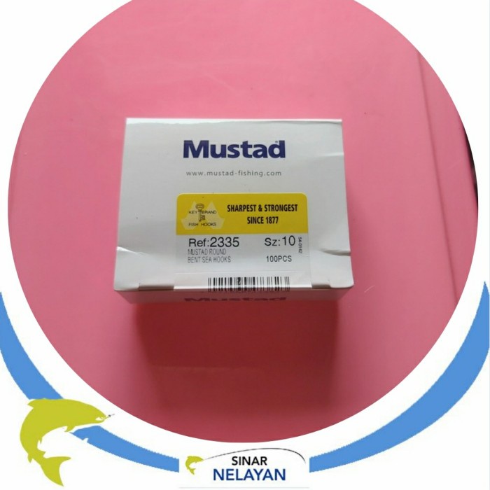 Mata pancing cap Mustad 2335 putih no.10