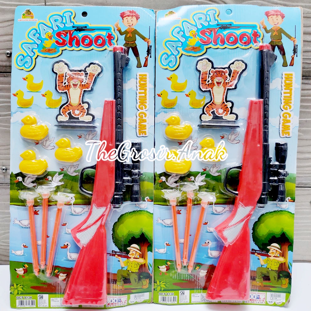 Safari Shoot Hunting Game 8134 Mainan Tembak Bebek Peluru Dart Tempel