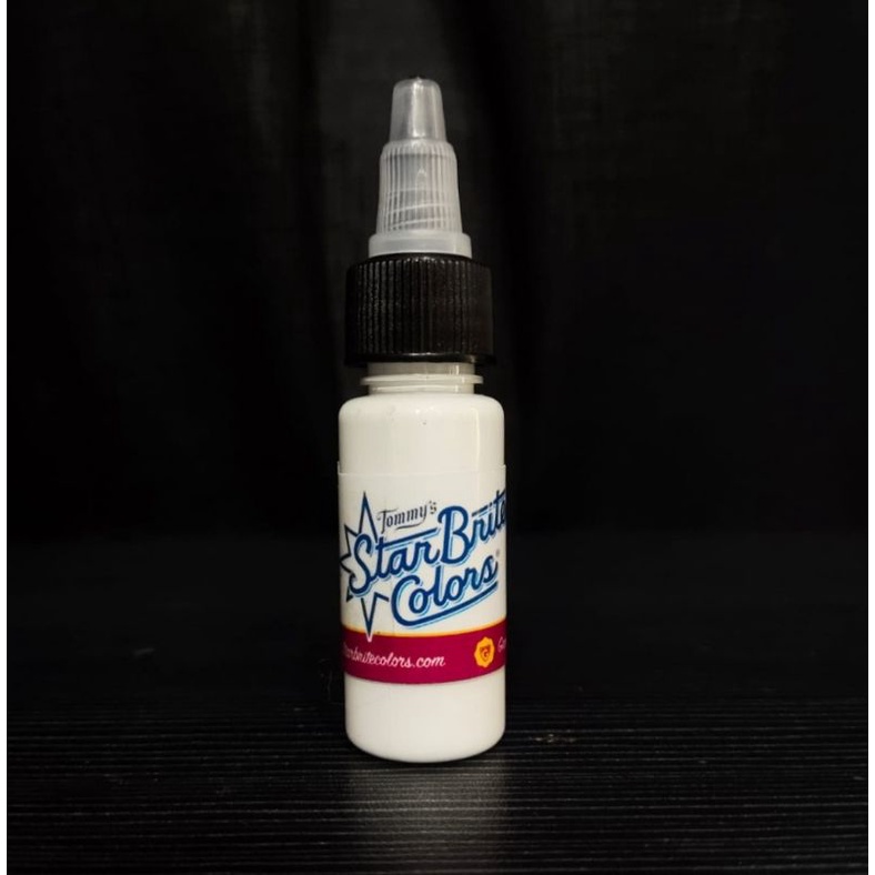 tinta tato putih original starbrite 15 mili white