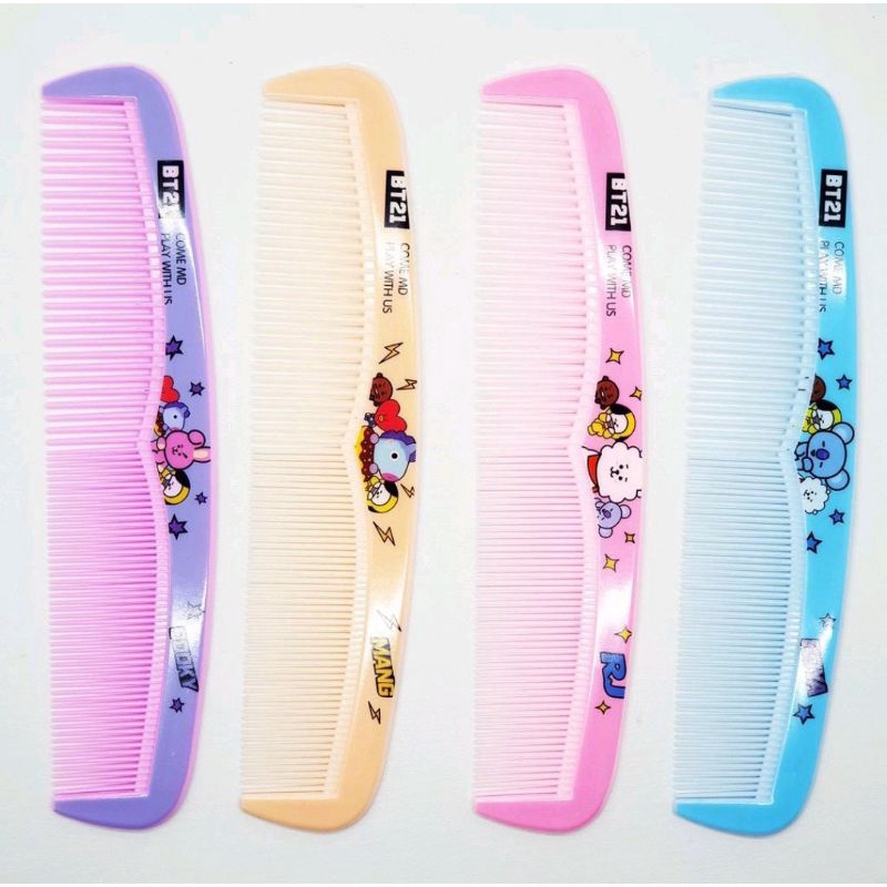 SISIR RAMBUT MODEL LURUS PANJANG BT21 BTS KARTUN / SISIR RAMBUT BT21 BTS