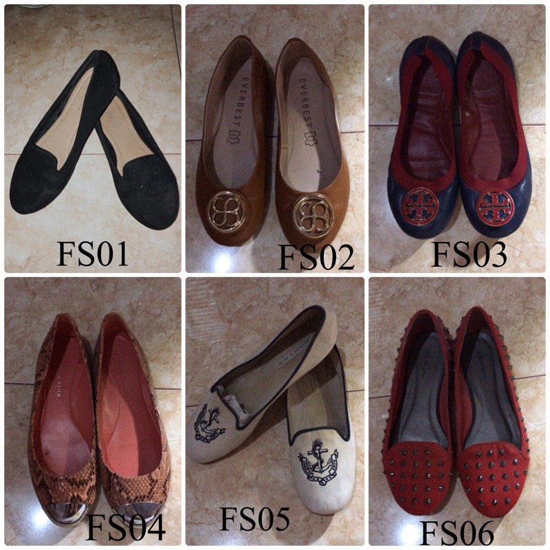 Preloved Flat Shoes dan Sandal Branded Murah