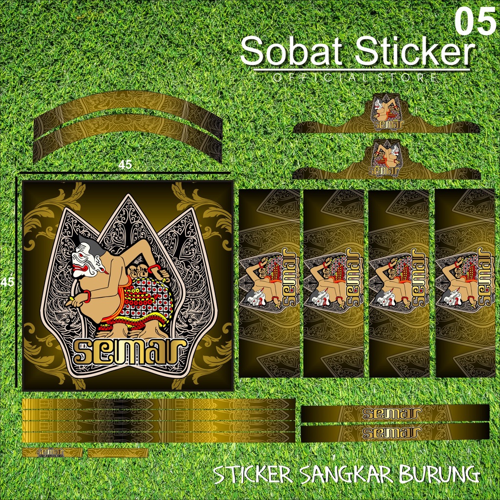 Stiker Decal SANGKAR KOTAK KICAU MANIA Sangkar EBOD JAYA Sangkar ORIQ JAYA Sangkar Kicau MANIA KACER