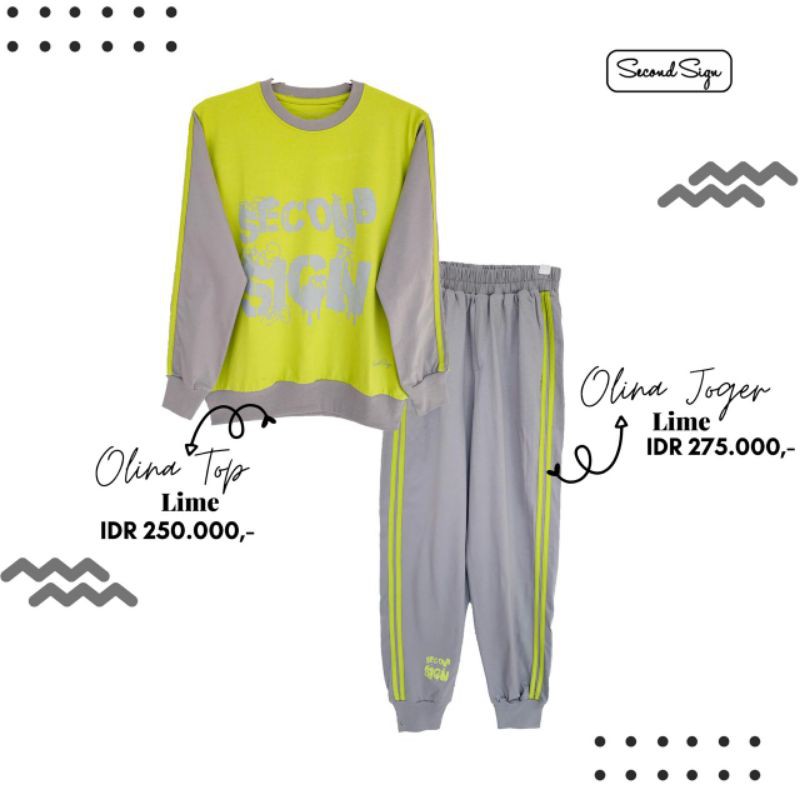 Second sign olina top joger