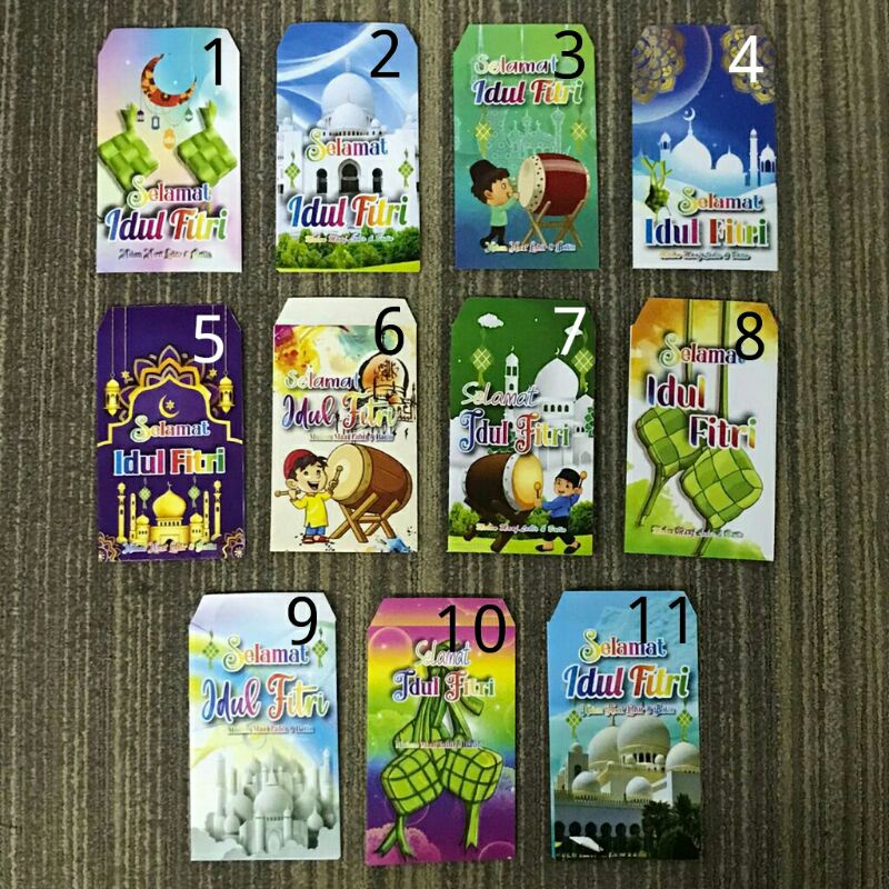 

Amplop Lebaran isi 10 / Angpau Lebaran isi 10 / Amplop Idul Fitri / Angpau Idul Fitri