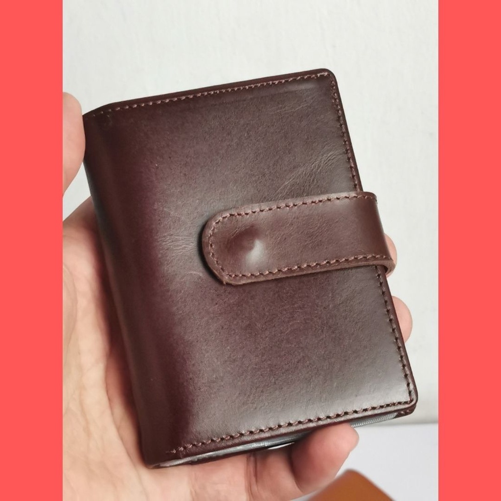 Dompet kartu kulit asli