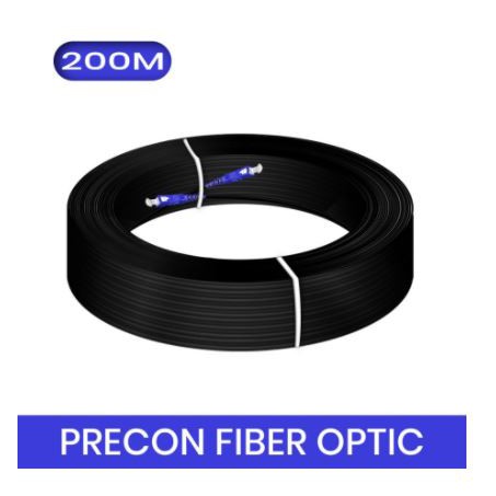 Kabel precon Sc Upc Ftth Fiber optic nyk 200m network sm sx 9-125 3.0mm - Cable fo optical 200 meter