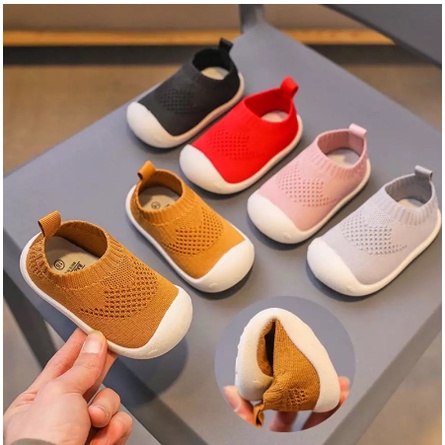 Sepatu Bayi Laki Laki Perempuan Baby Kids Newborn 1 2 Tahun Antislip Prewalker Shoes Baby Sepatu Bayi Belajar Berjalan Alas Karet