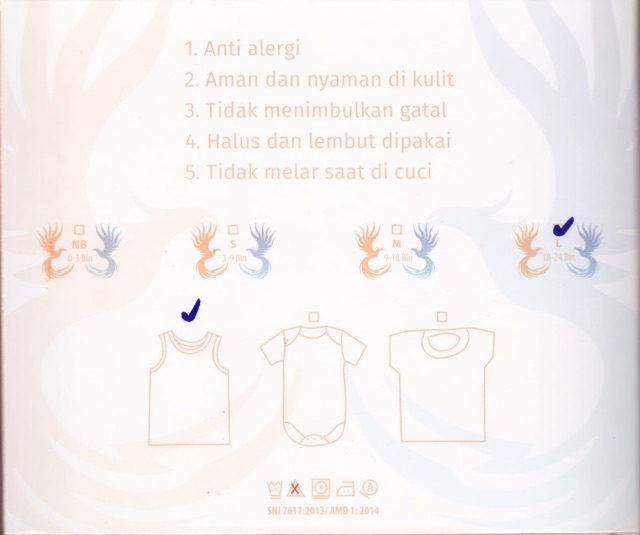 Singlet / Kaos Dalam Baby Phoenix  &quot;ORGANIC BAMBOO&quot; isi 3pcs