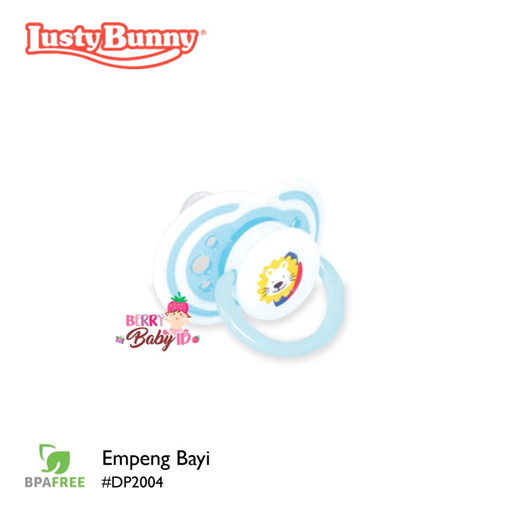 Lusty Bunny Pacifier Orthodontic Silicone Empeng Bayi Silikon 6m+ Berry Mart