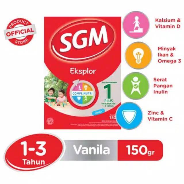 

SGM eksplor 1+ madu/vanila 150gr