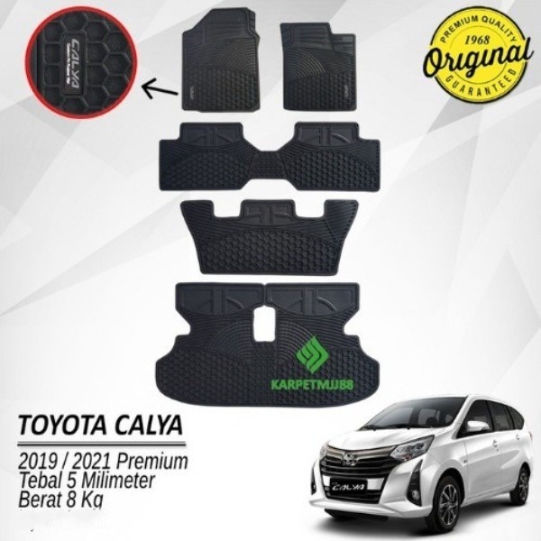 KARPET MOBIL Premium Car Mat Toyota Calya 2021 Full Bagasi