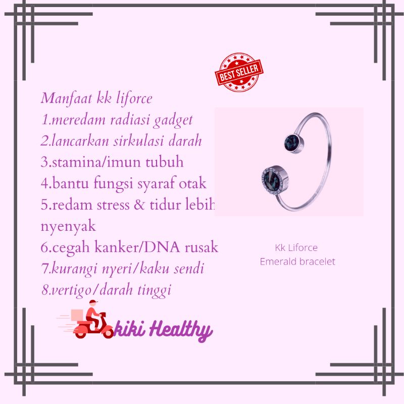 kk Liforce Emerald Bracelet kk Liforce kalung kesehatan kk Liforce kalung Terapy kk Liforce kalung p