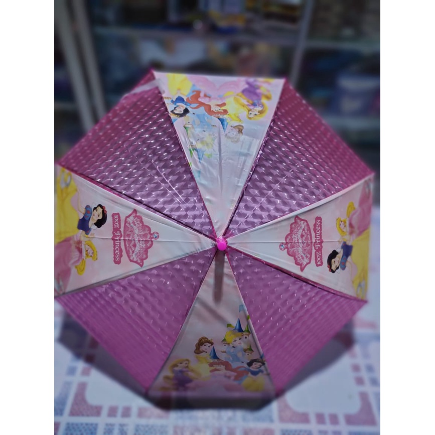 PAYUNG ANAK CRYSTAL KARAKTER + PLUIT