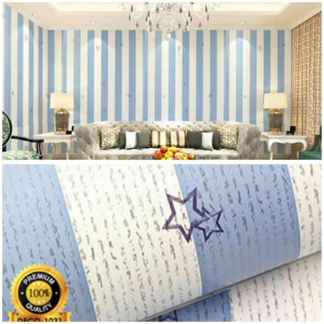 Paling Keren 17 Wallpaper Dinding  Warna Biru  Putih Joen 