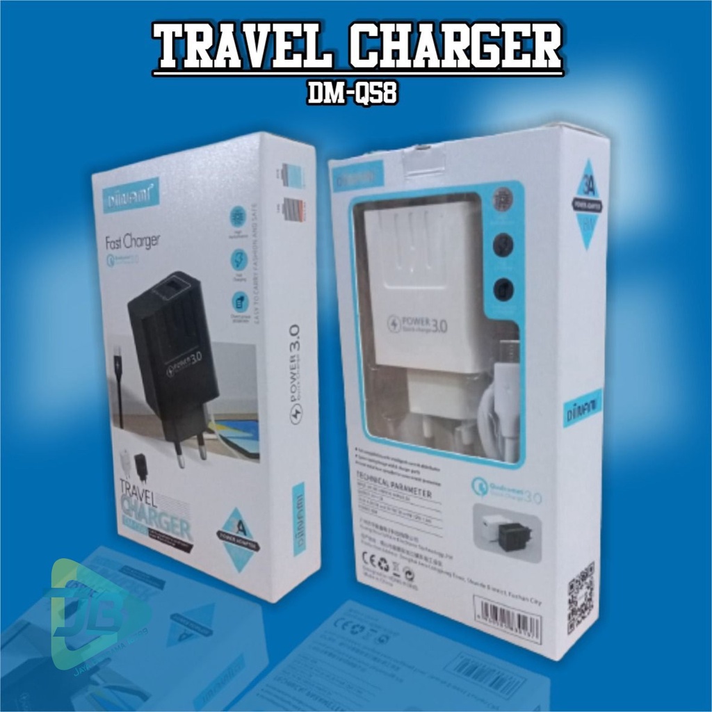 Q58 Charger DIINAMI Power 3A 18W Quick Charging TIPE C USB Fast Charging Port Smart Protection Garansi Resmi 1 Tahun JB5302