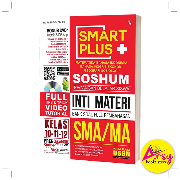 Buku Sma Smart Plus Sma Ma Soshum Inti Materi Bank Soal Full Pembahasan Arsy Book Shopee Indonesia