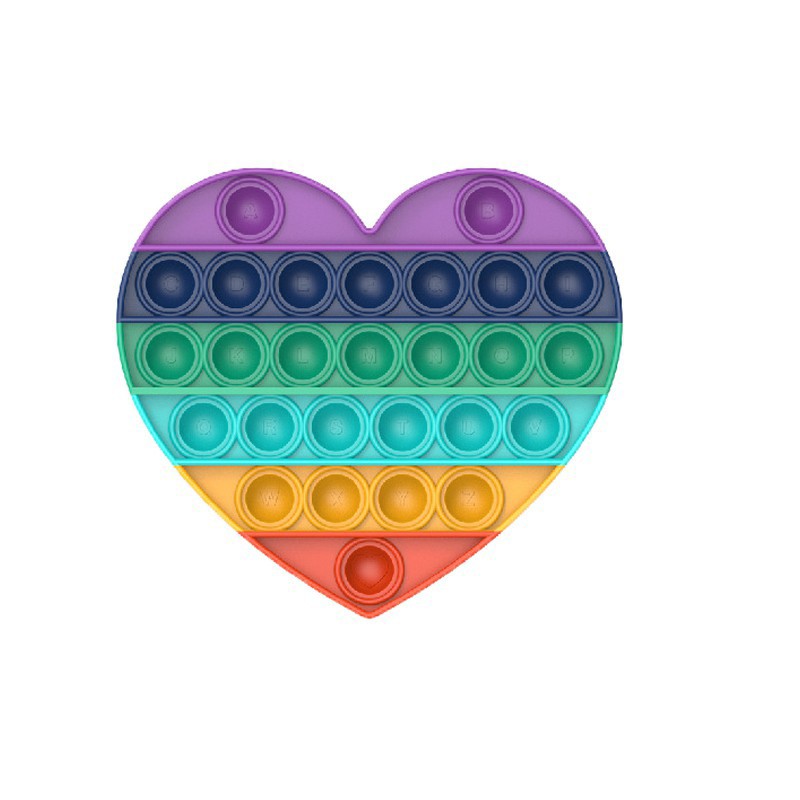 ( HOT ITEM ) FIDGET PUSH POP IT MAINAN ANAK PENGHILANG STRESS TIKTOK-POP IT - LOVE