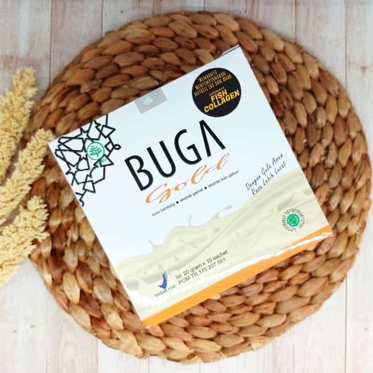 Buga Gold Susu Kambing Etawa Gula Aren  dengan Ekstrak Gamat dan Ikan Gabus + Collagen