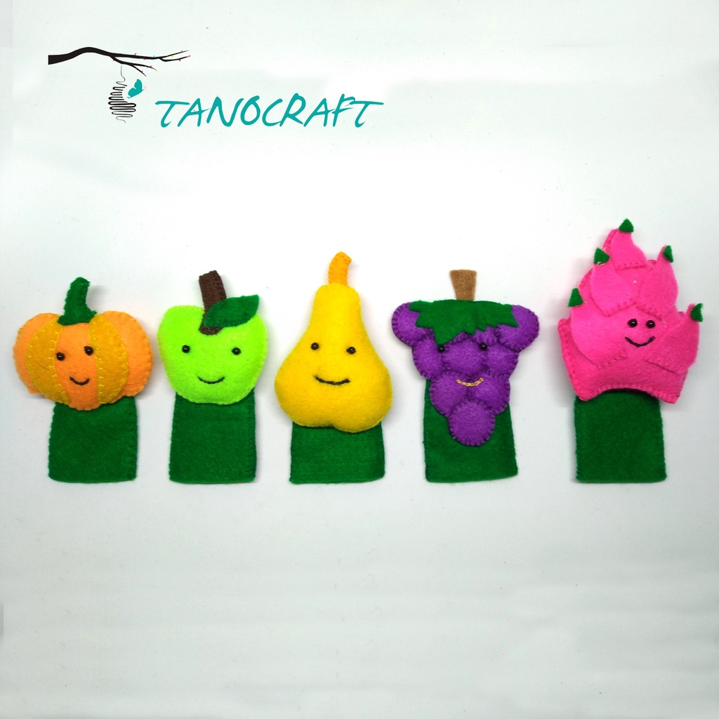 Boneka Lucu Boneka Jari Boneka Dongeng Boneka Buah isi 5 pcs Pack 1