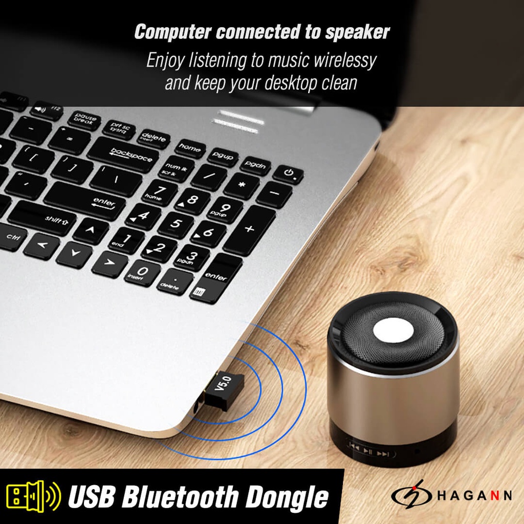 USB Bluetooth 5.0 Dongle Mini Receiver Transmitter Adapter PC Laptop Komputer Blutut USB Wireless