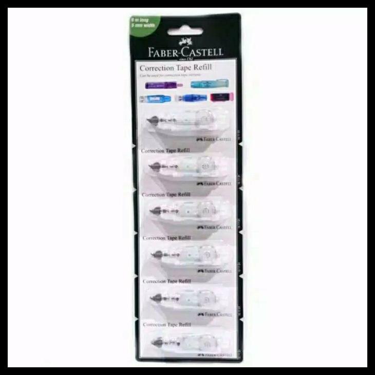 

REFILL CORRECTION TAPE QJR FABER CASTELL ISI 6 PCS KODE 1241