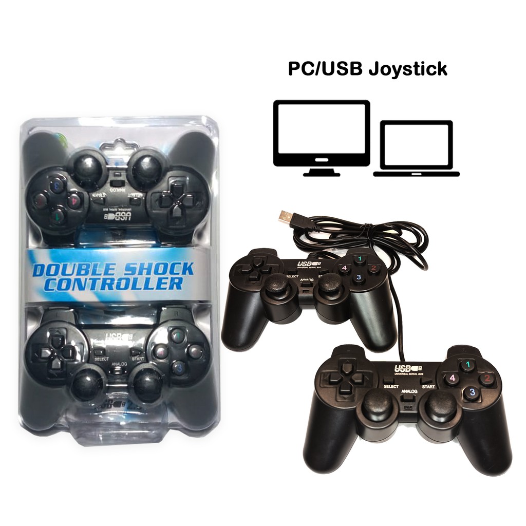 Joystick Gamepad USB Double Shock (Sepasang)